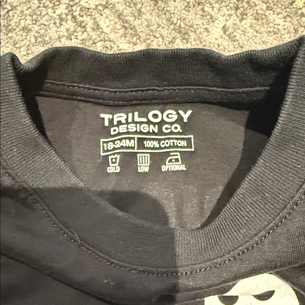 Kids Black Ghost Graphic Tee - Picture 2 of 3
